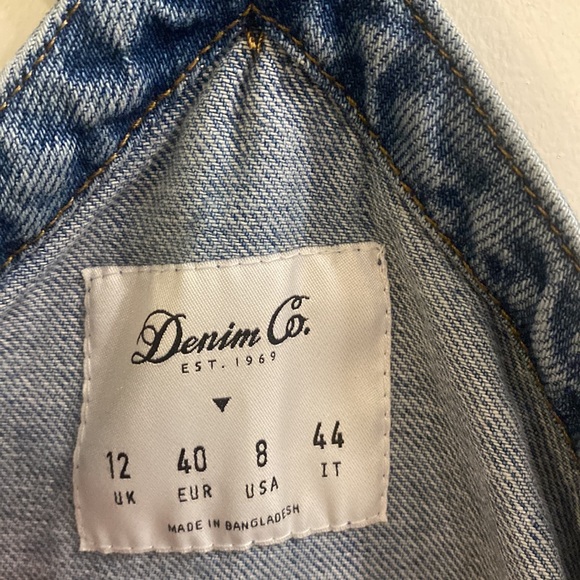 Denim Co Women’s Denim Overall Dress w/Pockets for Summer - Picture 5 of 5